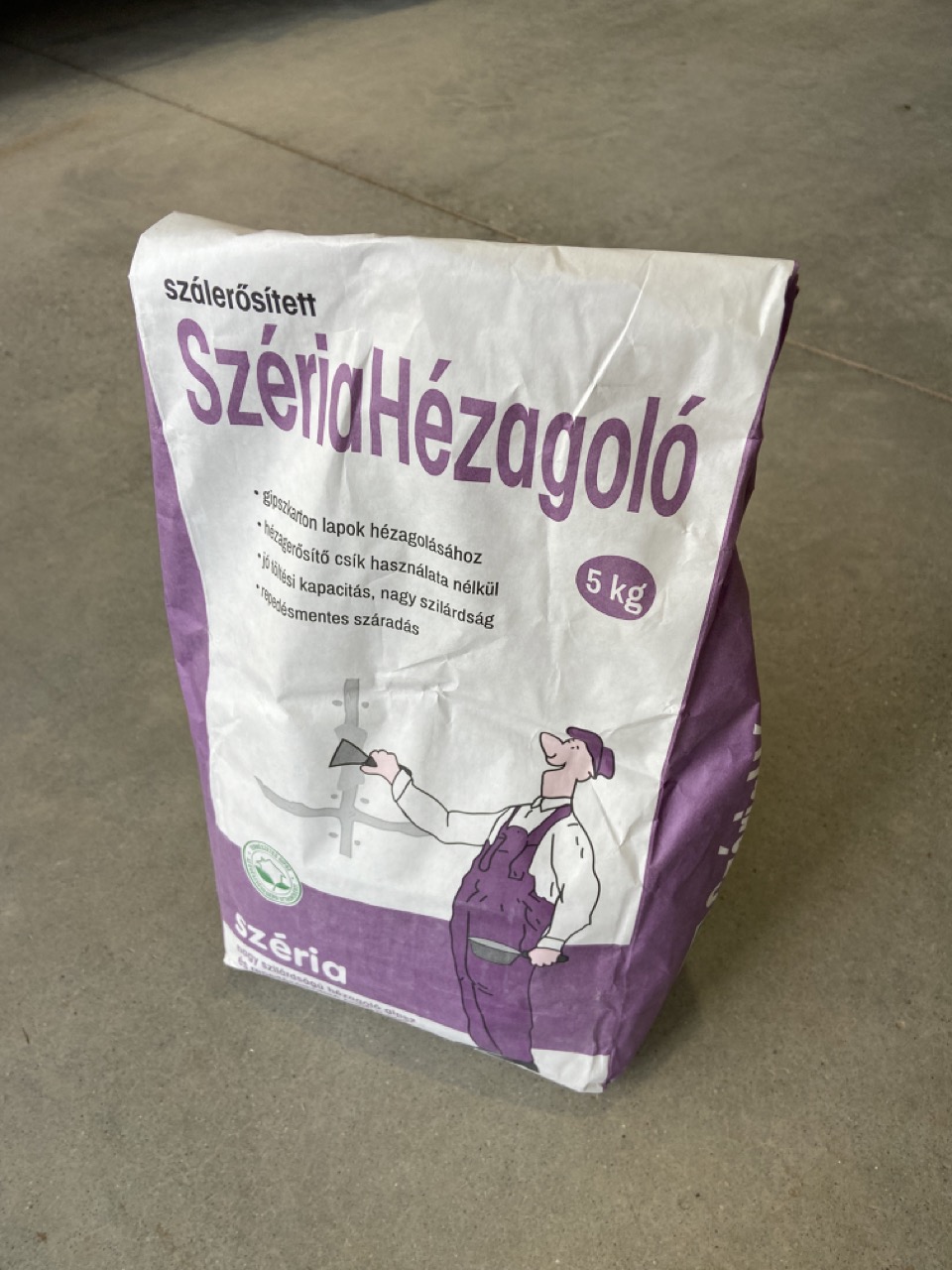 Széria hézagoló glett 5 kg