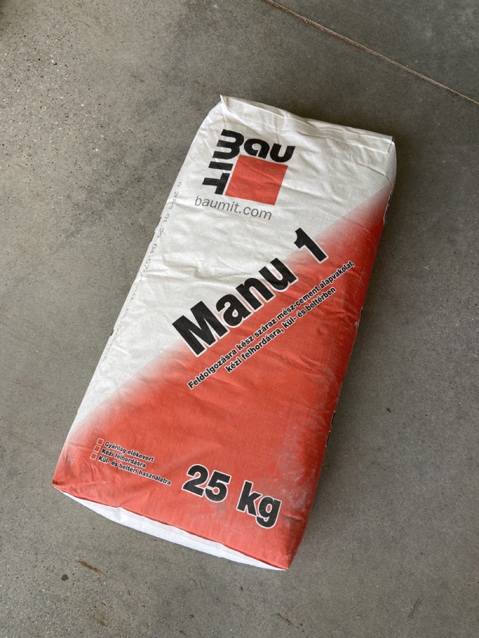 Baumit Manu 1 alapvakolat